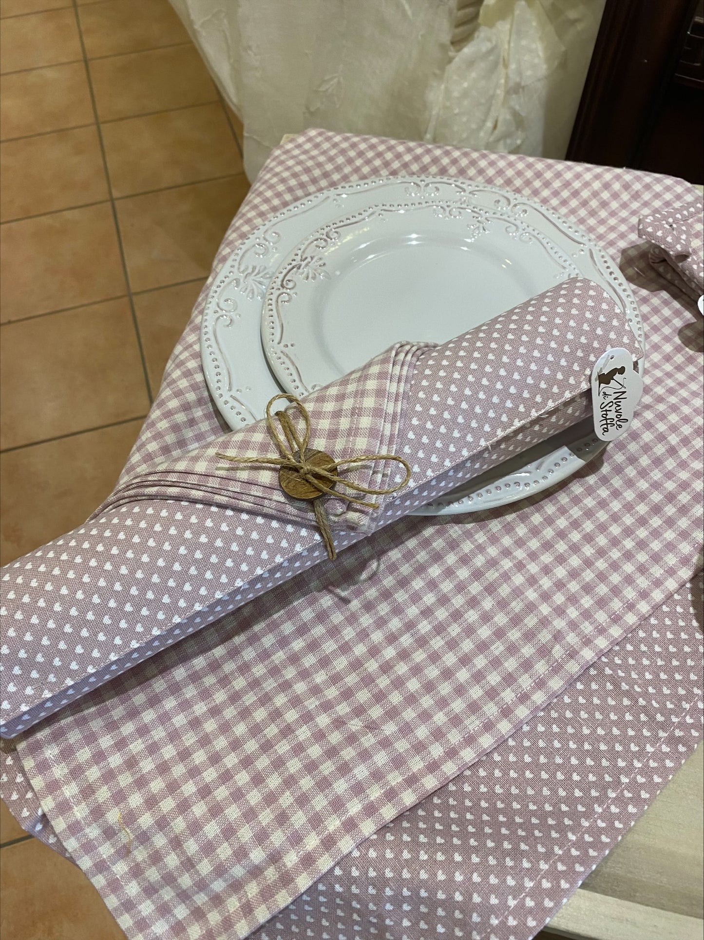 Tovaglietta con tovagliolo