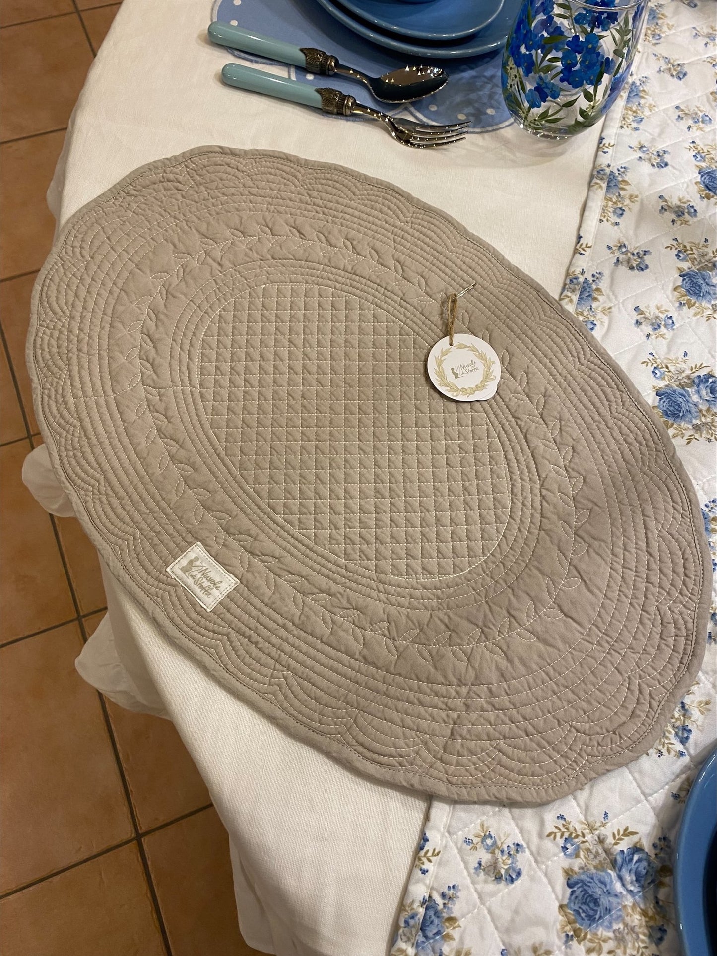 Tovaglietta Quilt ovale