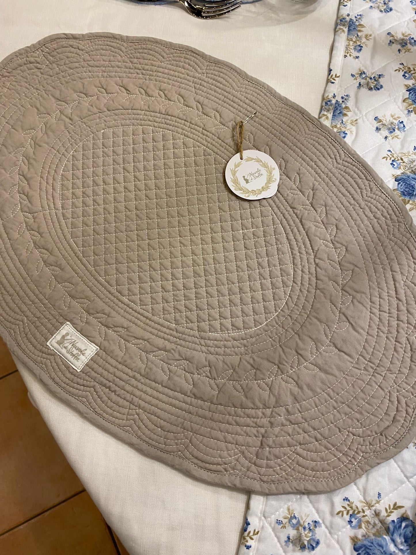 Tovaglietta Quilt ovale