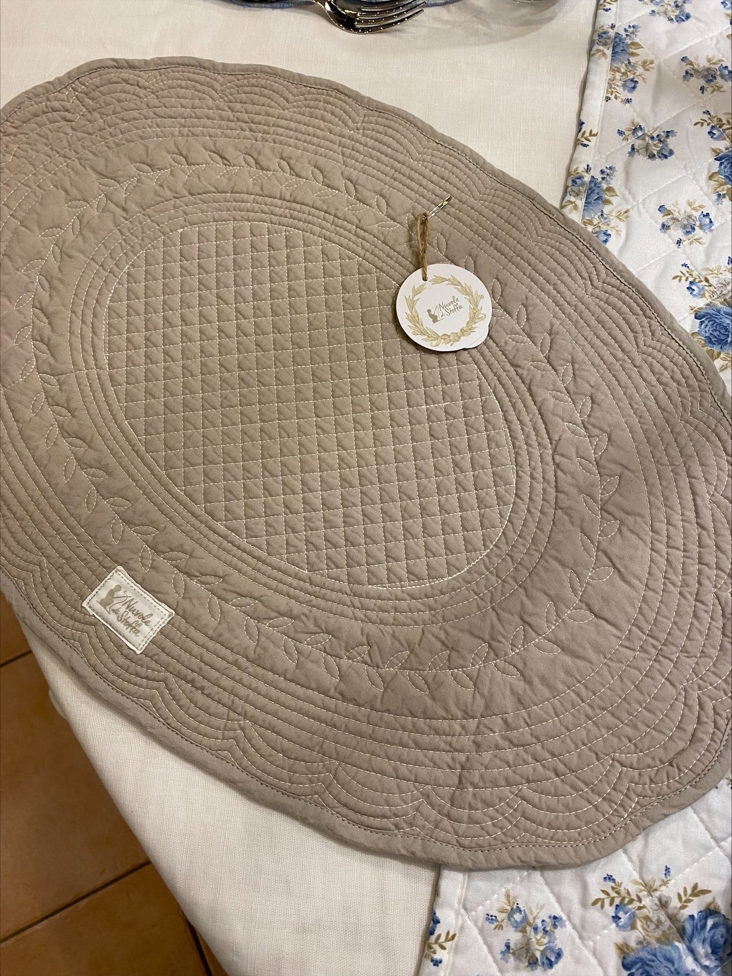 Tovaglietta Quilt ovale