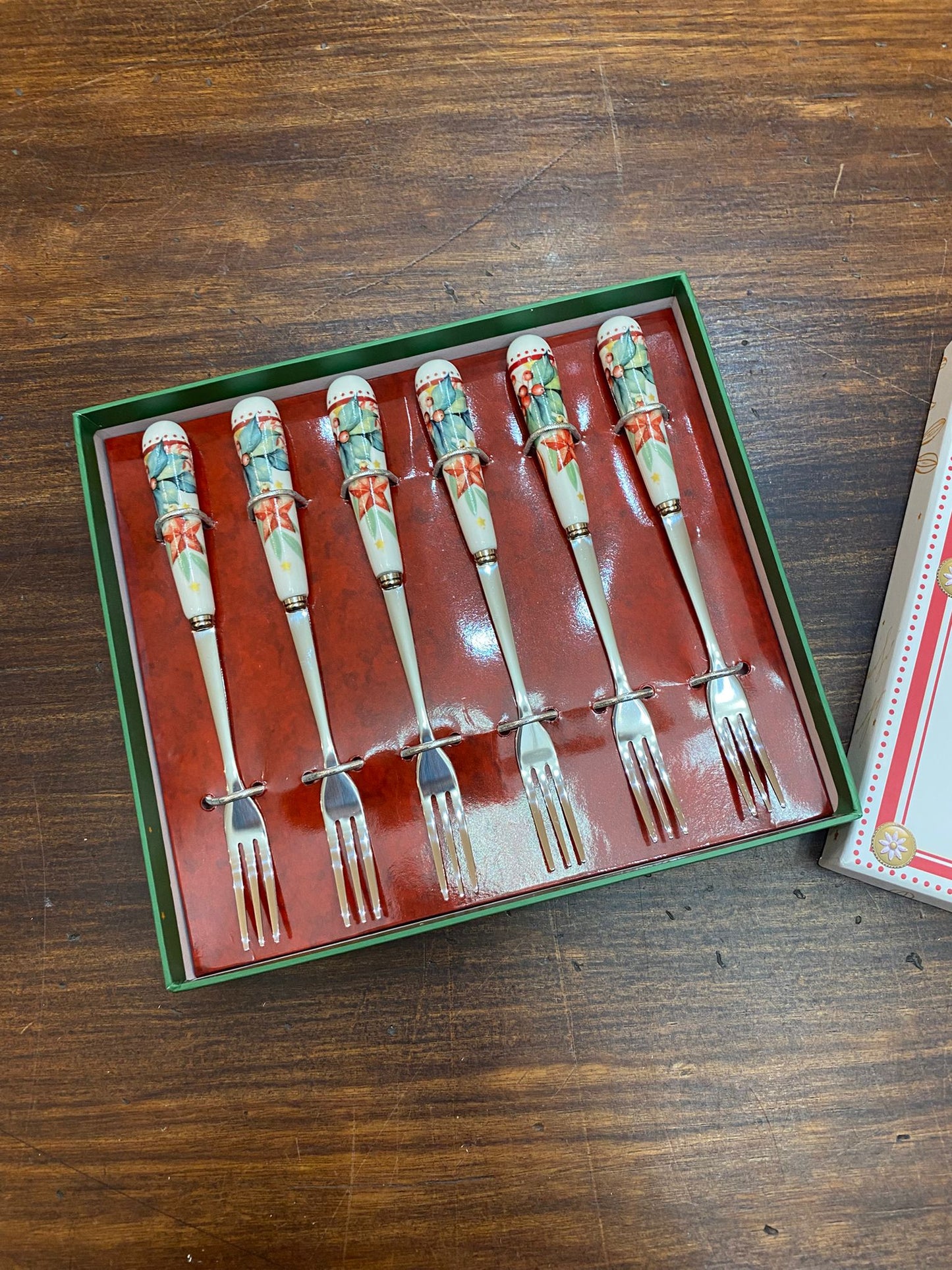 Scatola sei Forchettine Natale