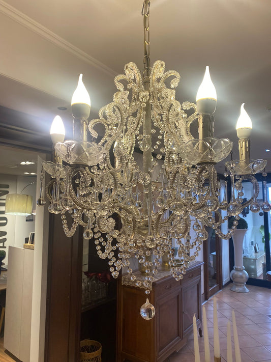 Lampadario in Cristallo sei luci