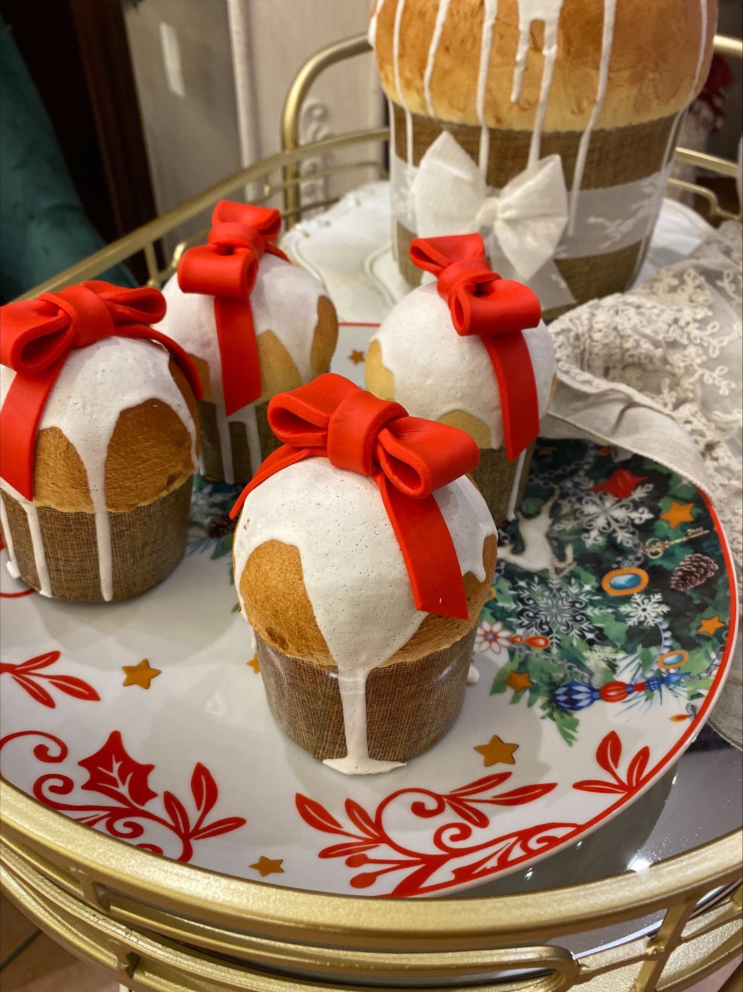Pandoro Piccolo Con Fiocco