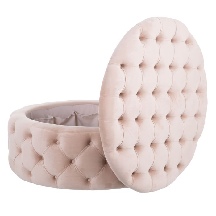 Pouff Contenitore Beige