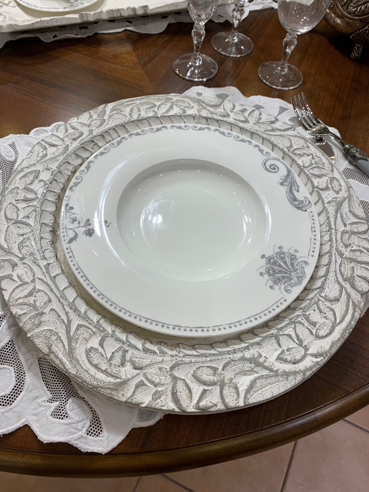 Vassoio Rotondo Legno