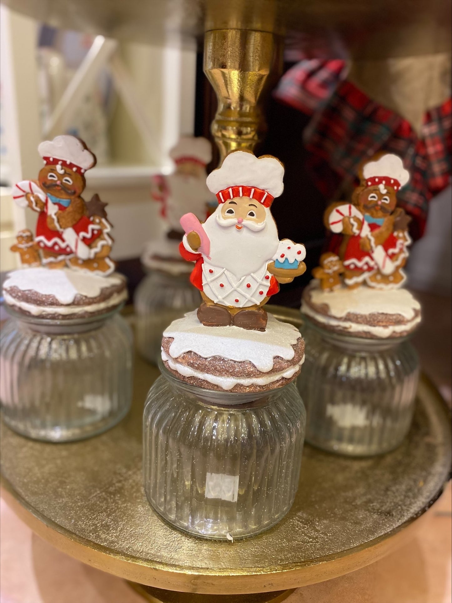 Barattolo in Vetro Con Decoro Natale