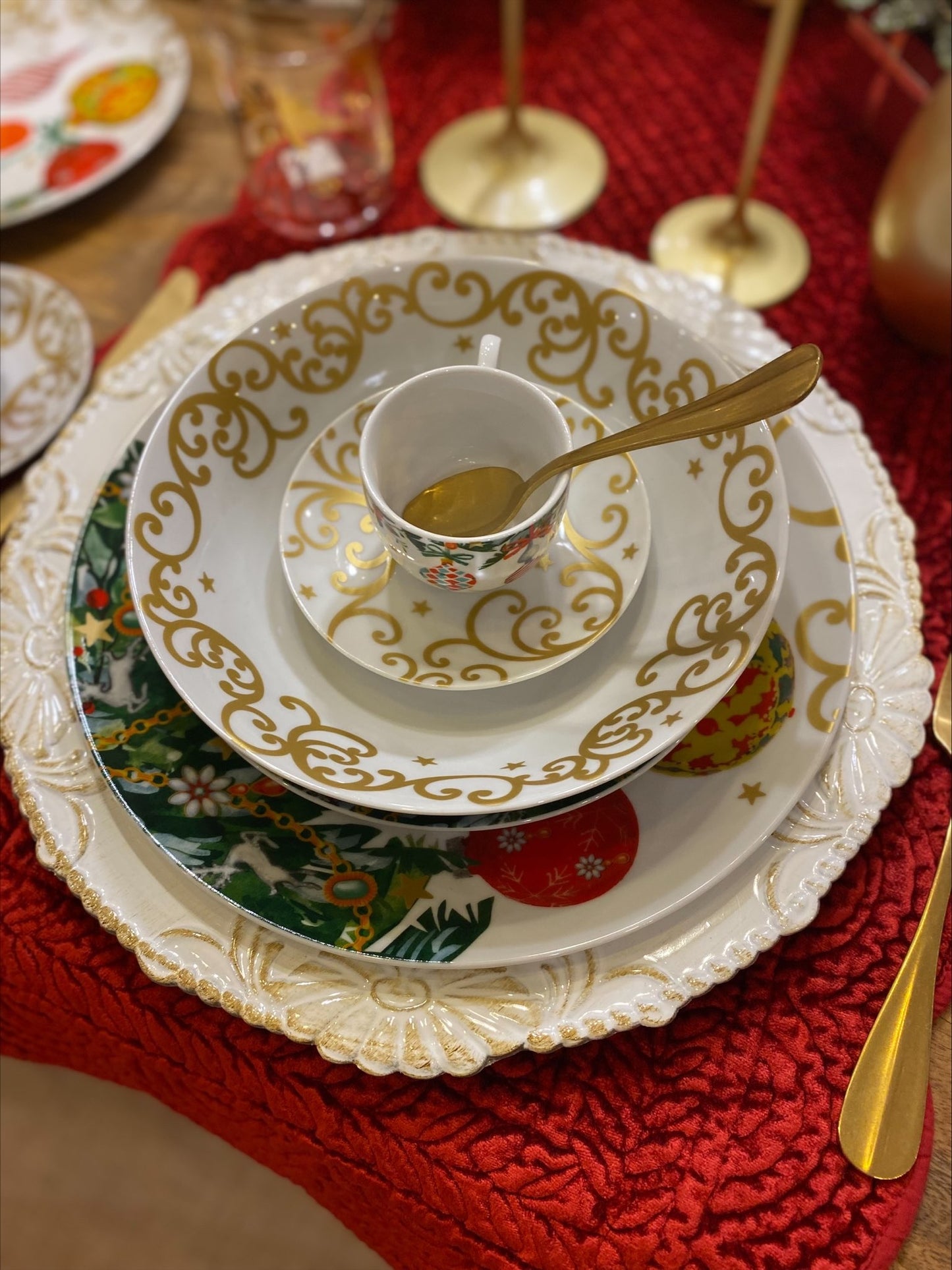 Servizio Piatti da 6pz Natale