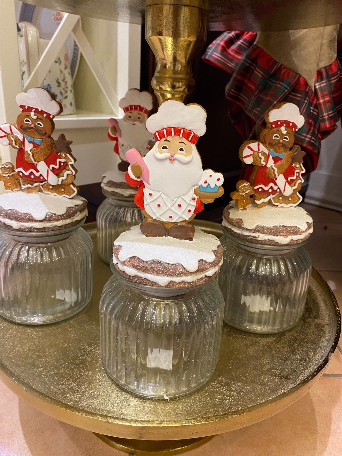Barattolo in Vetro Con Decoro Natale