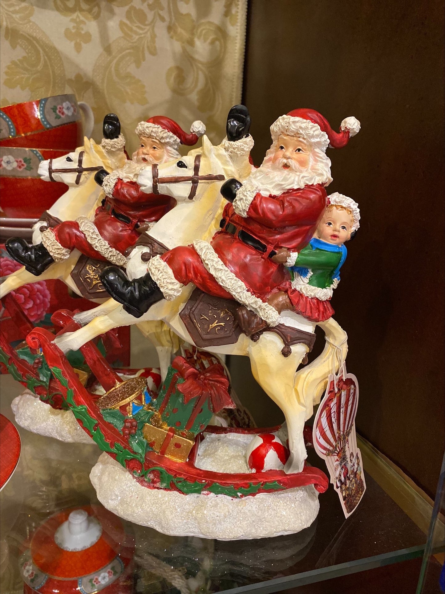 Decoro Santa Claus con Cavallo