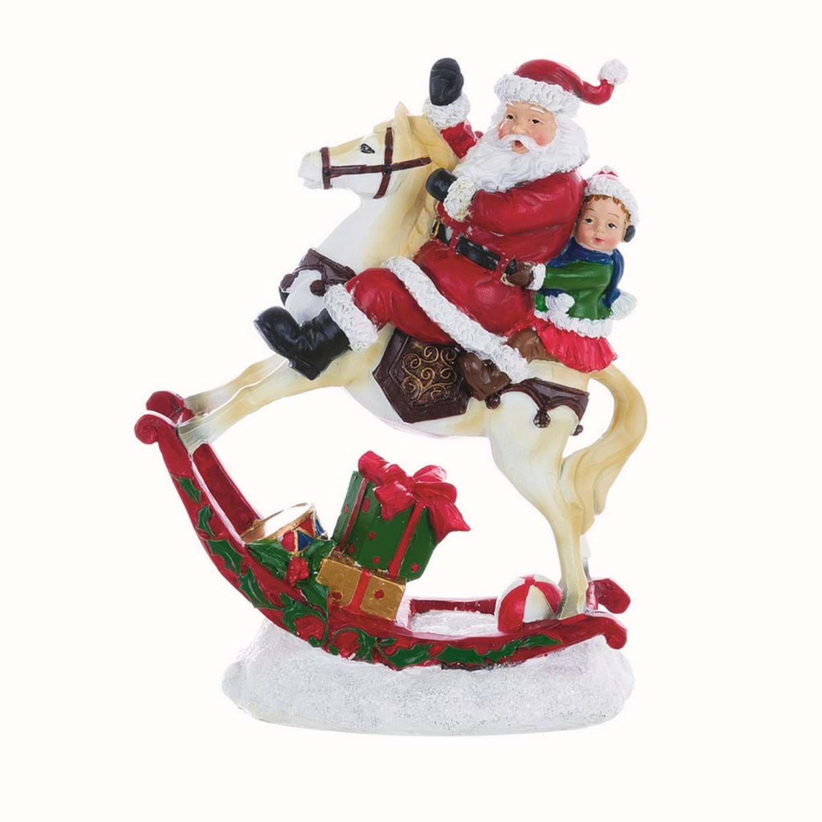 Decoro Santa Claus con Cavallo