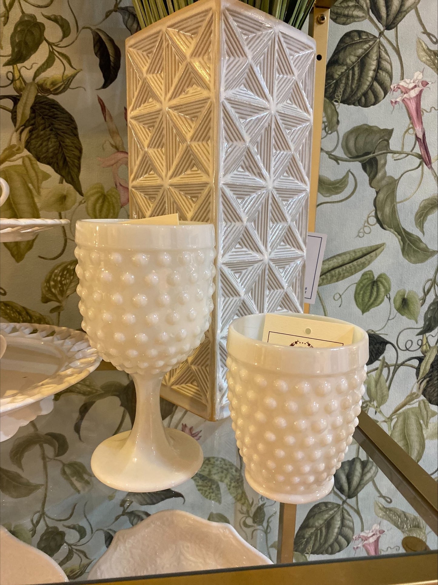 Servizio bicchieri calice bianco