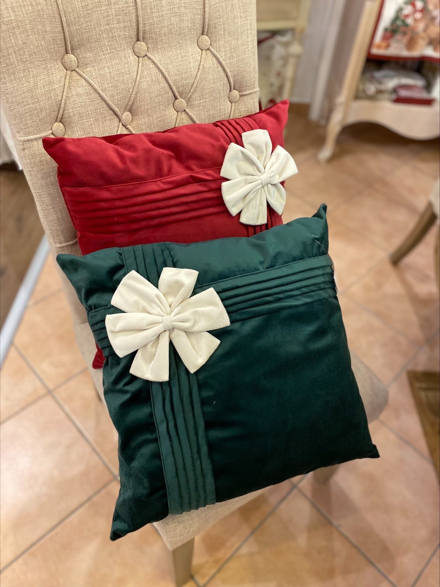 Cuscino fiocco