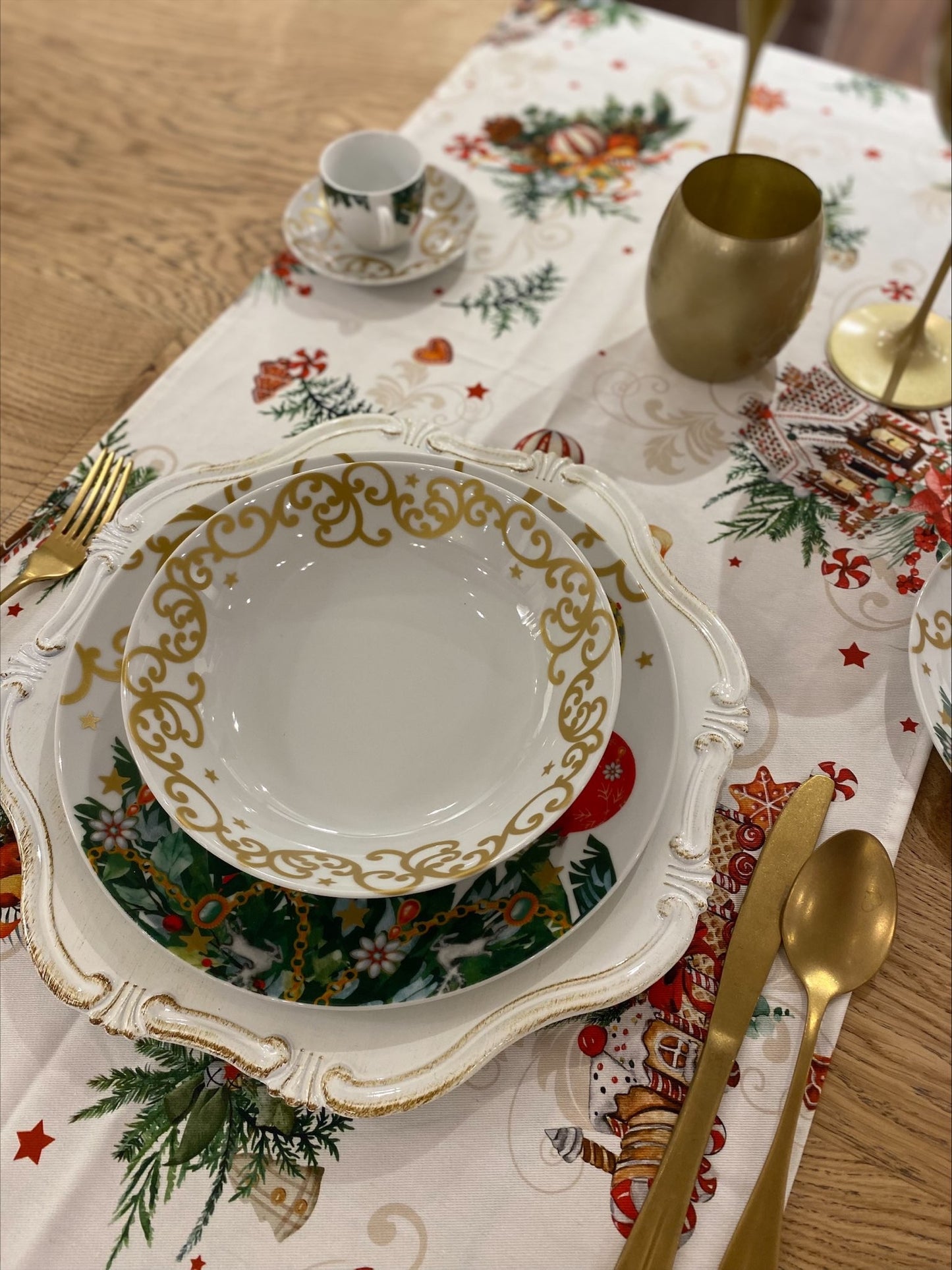 Servizio Piatti da 6pz Natale