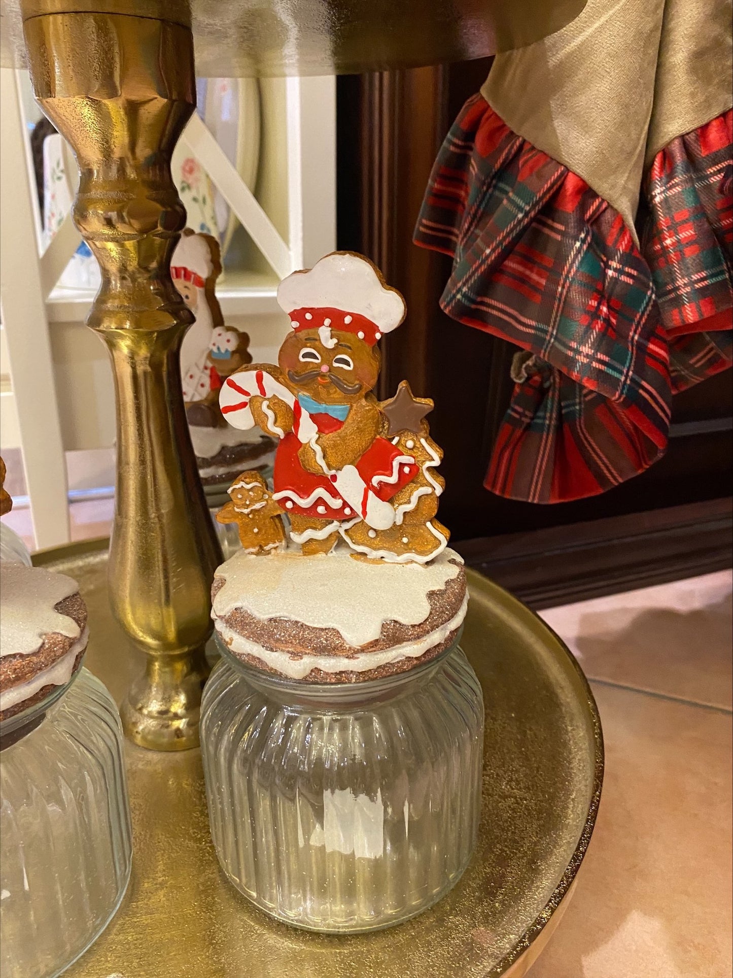 Barattolo In Vetro con decoro Natale