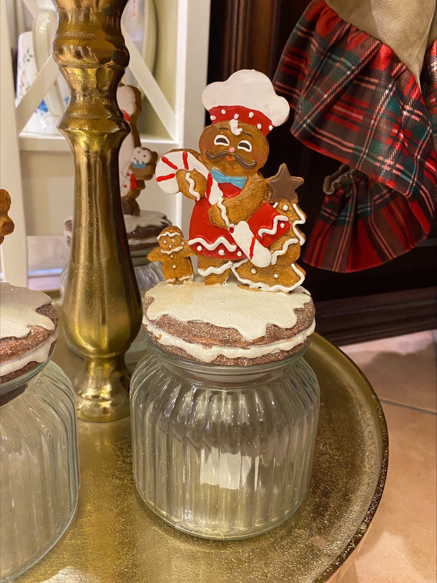Barattolo In Vetro con decoro Natale