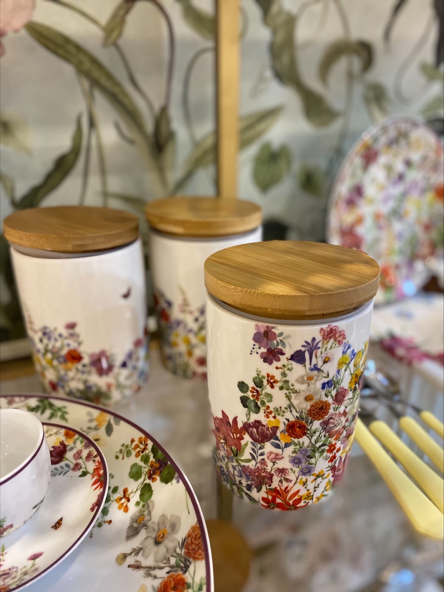 Tris Barattoli Ceramica