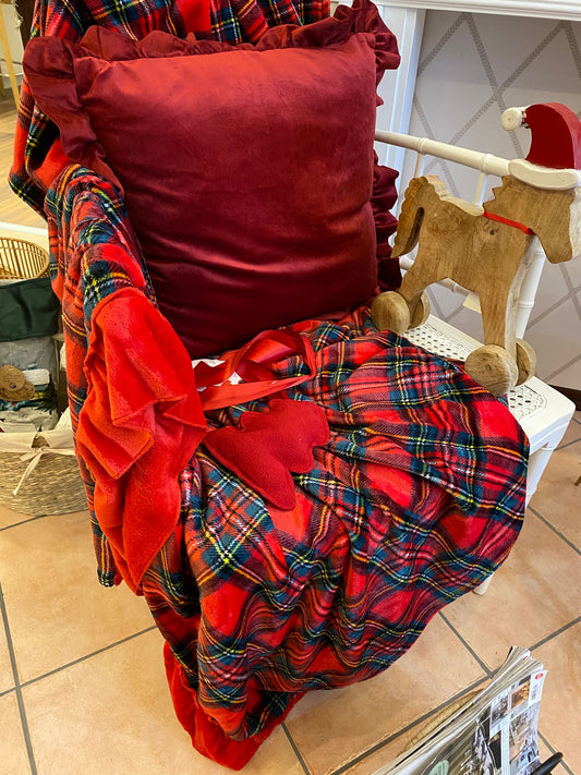 Plaid tartan con gala