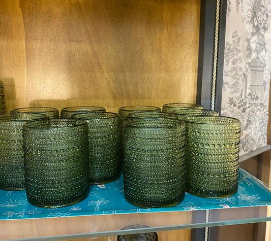 Servizio bicchieri acqua verde