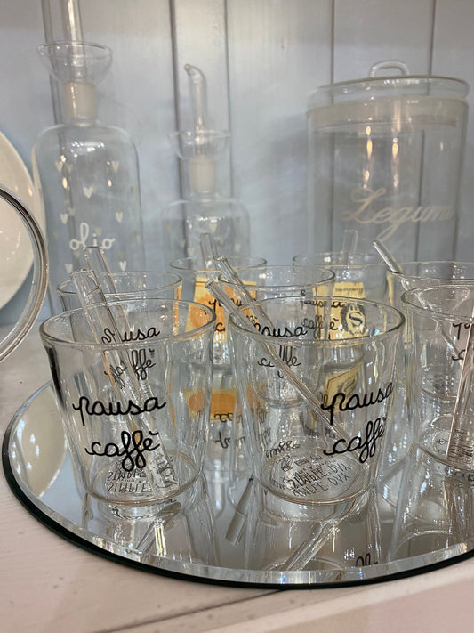 Set quattro bicchieri espresso