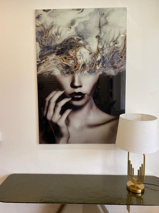 Quadro donna in vetro