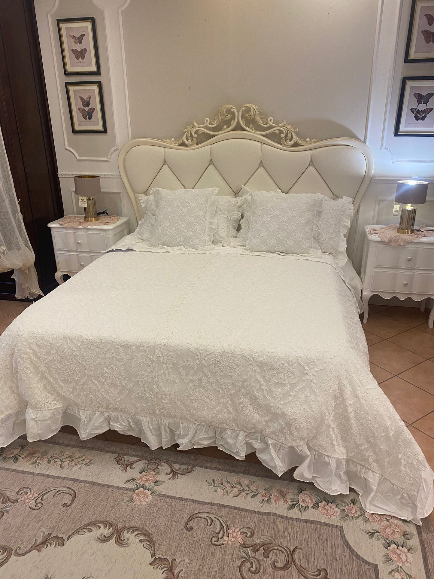 Parure copripiumino matrimoniale con Guanciali