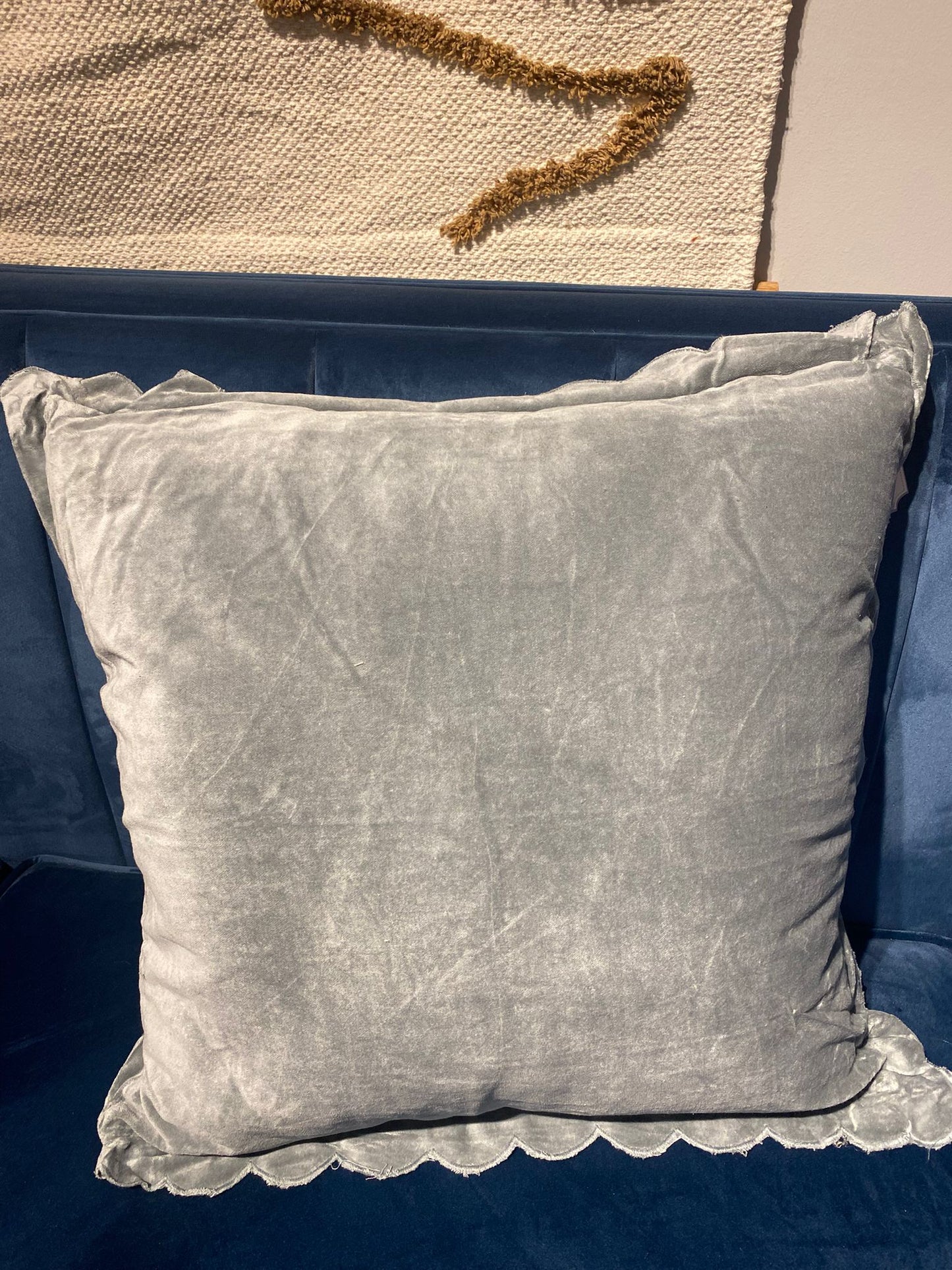 Cuscino Velluto con gale