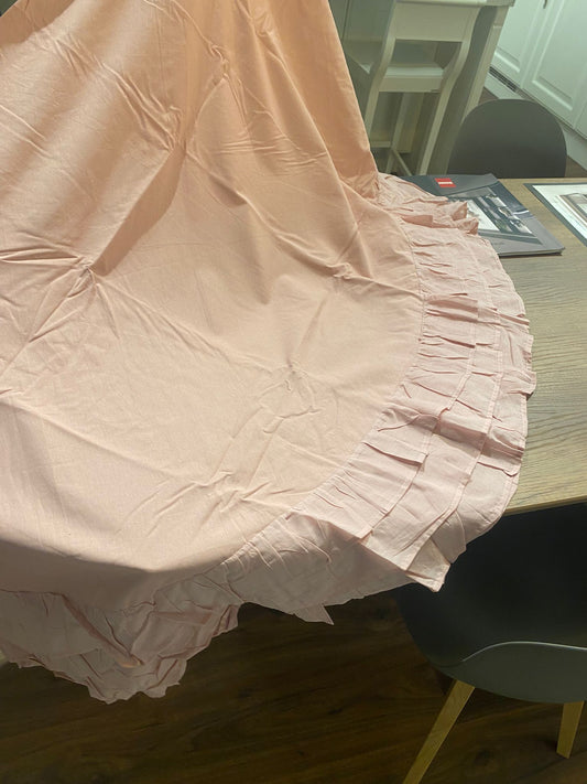 Tovaglia tonda con balza