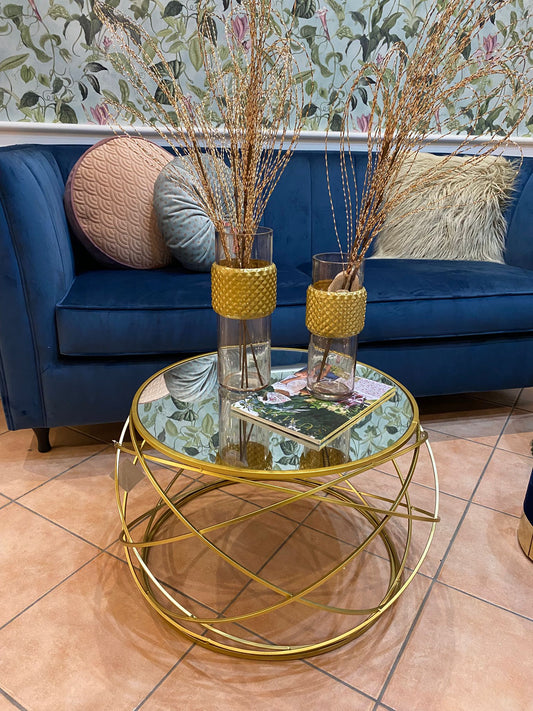 Tavolino oro Specchiato
