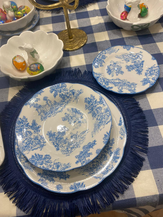 Servizio Piatti azzurro