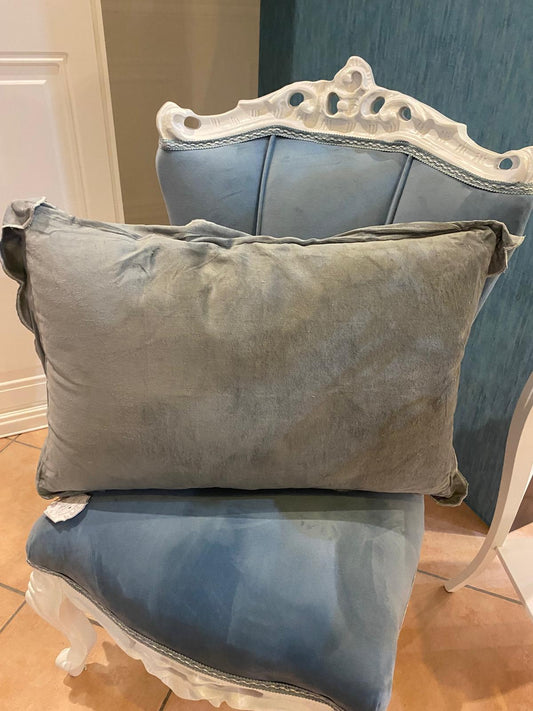 Cuscino velluto rettangolare con gale