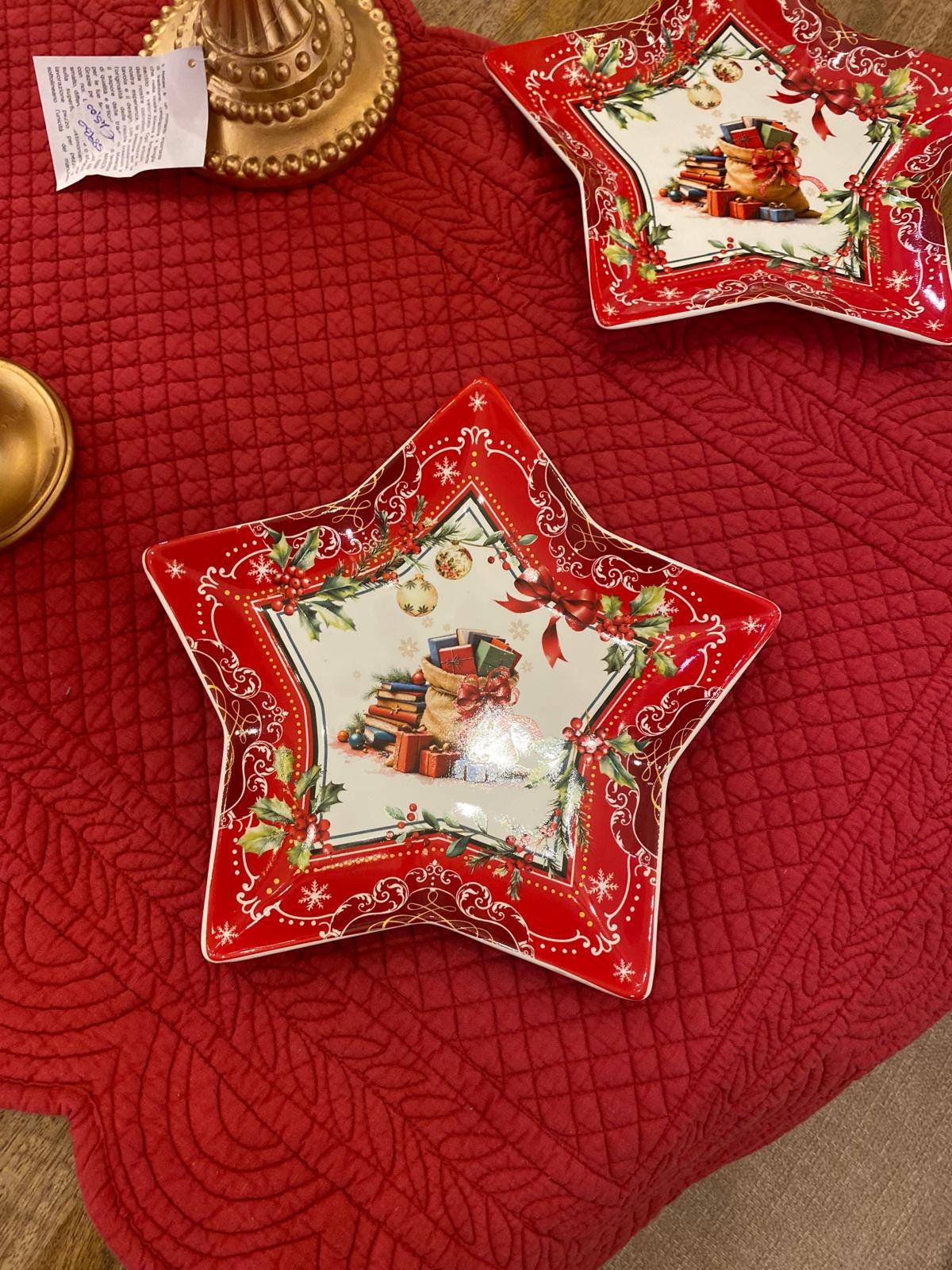 Piatto stella Natale