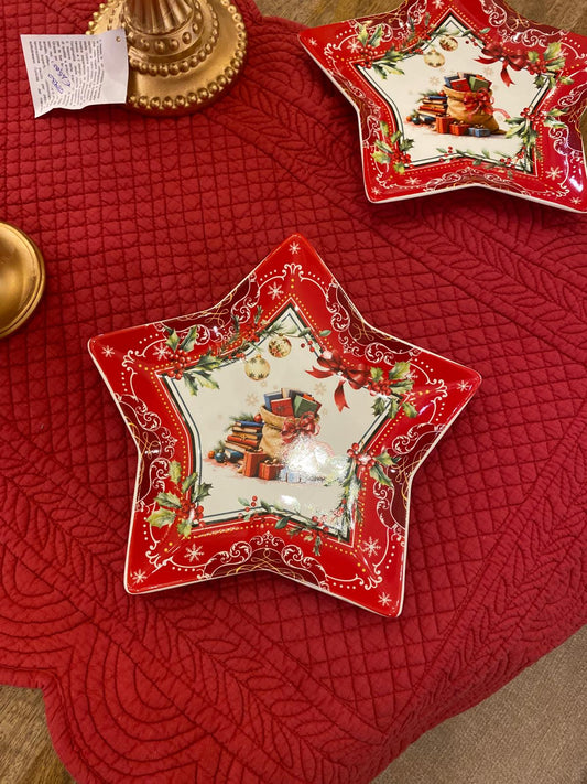 Piatto stella Natale